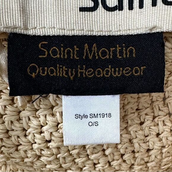 Saint Martin 100% Paper Packable Braid Sun Hat - Picture 10 of 13